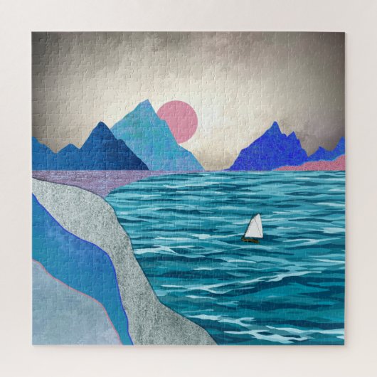 Landschaft der Sailboat Cove Puzzle (Vertikal)