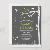 Landschaft der Silhouette Einladung (Vorderseite)