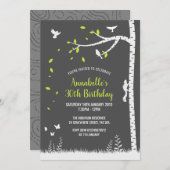 Landschaft der Silhouette Einladung (Vorne/Hinten)