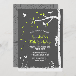 Landschaft der Silhouette Einladung