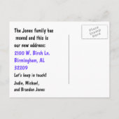 Landschaft der Stadt Änderung der Postkarte (Rückseite)