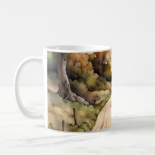 Landschaft der Sunset Country Road Kaffeetasse