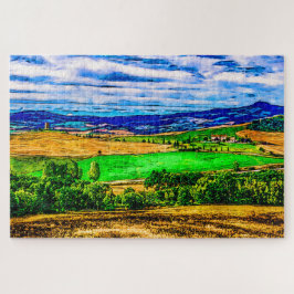 Landschaft der Toskana. Italien. Puzzle