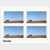 Landschaft der Toskana mit Bäumen in Panorama-Aufk Rechteckiger Aufkleber (Blatt)