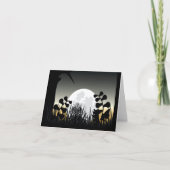 Landschaft der Vollmond-Nacht Dankeskarte (Vorderseite)