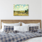 Landschaft der Wiesen (von Alfred Sisley) Leinwanddruck (Insitu (Schlafzimmer))