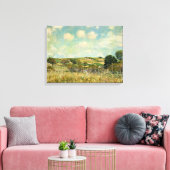 Landschaft der Wiesen (von Alfred Sisley) Leinwanddruck (Insitu (Wohnzimmer))