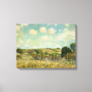 Landschaft der Wiesen (von Alfred Sisley) Leinwanddruck