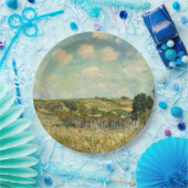 Landschaft der Wiesen (von Alfred Sisley) Pappteller (Party)