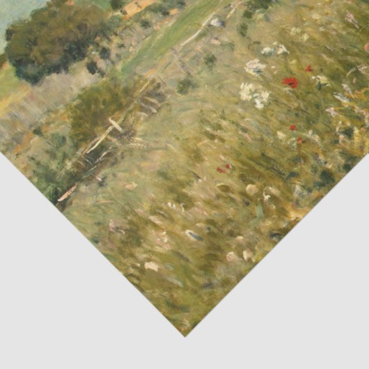 Landschaft der Wiesen (von Alfred Sisley) Seidenpapier (Detail)