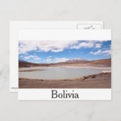 Landschaft des Altiplano-Sees Postkarte (Vorne/Hinten)