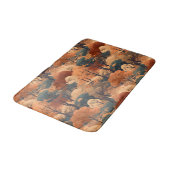 Landschaft des bebauten Herbstwaldes - Rustikales Badematte (Schrägansicht)