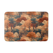 Landschaft des bebauten Herbstwaldes - Rustikales Badematte (Vorderseite)