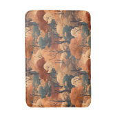 Landschaft des bebauten Herbstwaldes - Rustikales Badematte (Vorderseite Vertikal)