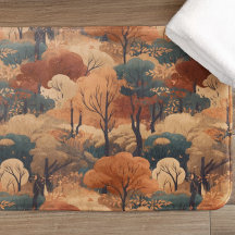 Landschaft des bebauten Herbstwaldes - Rustikales 