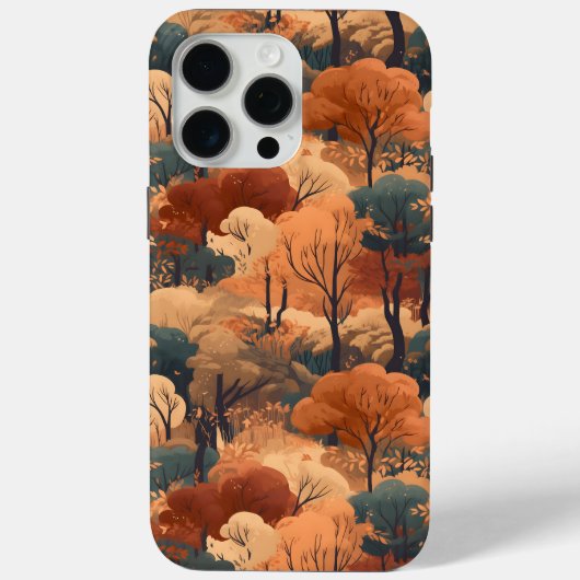 Landschaft des bebauten Herbstwaldes - Rustikales Case-Mate iPhone Hülle (Rückseite)
