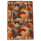Landschaft des bebauten Herbstwaldes - Rustikales Mittlere Geschenktüte (Vorderseite)