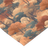 Landschaft des bebauten Herbstwaldes - Rustikales  Tischdecke (Schrägansicht)