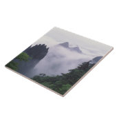 Landschaft des Berges Huangshan (Gelber Berg) in Fliese (Seite)