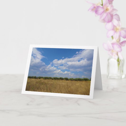 Landschaft des Blauen Himmels Karte (Orchidee)