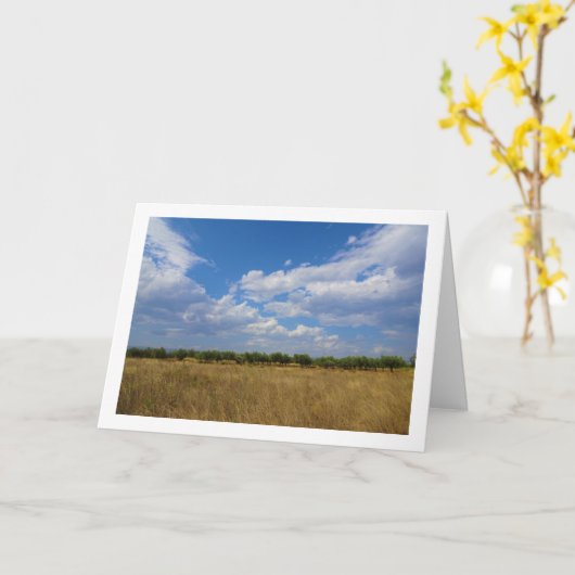 Landschaft des Blauen Himmels Karte (Gelbe Blume)