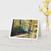 Landschaft des englischen Landwaldes Karte (Gelbe Blume)