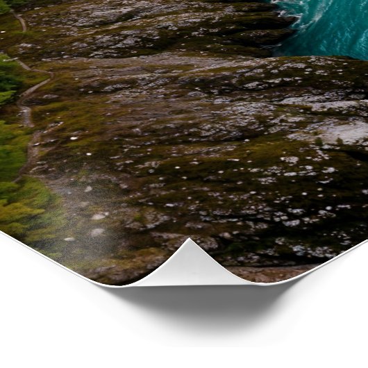 Landschaft des Gebirges Poster (Ecke)