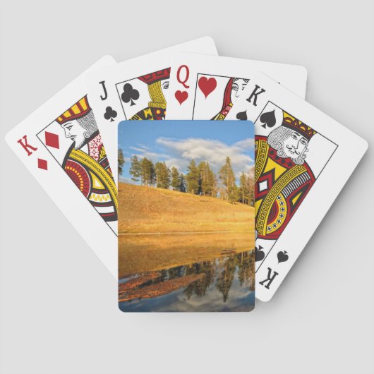 Landschaft des Gelbsteins Spielkarten (Rückseite)