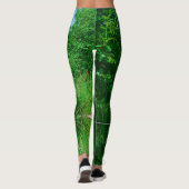 Landschaft des grünen Ackerwaldes Leggings (Rückseite)