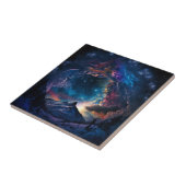 Landschaft des kosmischen Gebirges Fliese (Seite)