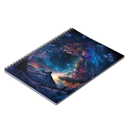 Landschaft des kosmischen Gebirges Notizblock (Linke Seite)