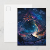 Landschaft des kosmischen Gebirges Postkarte (Vorne/Hinten)