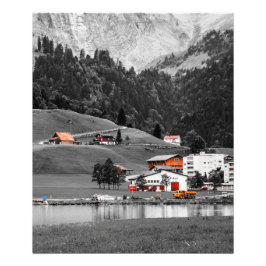 Landschaft des ländlichen Raums Fotodruck