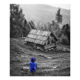 Landschaft des ländlichen Raums Minimalistische Fo Fotodruck