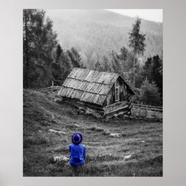 Landschaft des ländlichen Raums Minimalistische Fo Poster