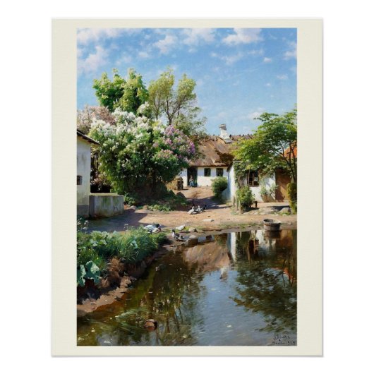 Landschaft des ländlichen Raums, Peder Mørk Mønste Poster (Vorderseite)