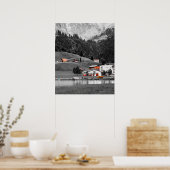 Landschaft des ländlichen Raums Poster (Küche)