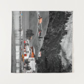 Landschaft des ländlichen Raums Wandteppich (Vorderseite (Horizontal))