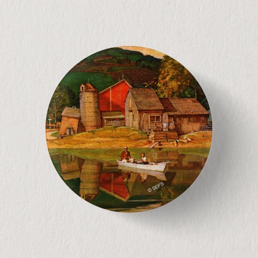 Landschaft des Landschaftsparks von Mead Schäffer Button (Vorderseite)