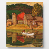 Landschaft des Landschaftsparks von Mead Schäffer Fotoplatte (Vorderseite)