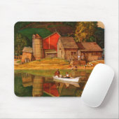 Landschaft des Landschaftsparks von Mead Schäffer Mousepad (Mit Mouse)