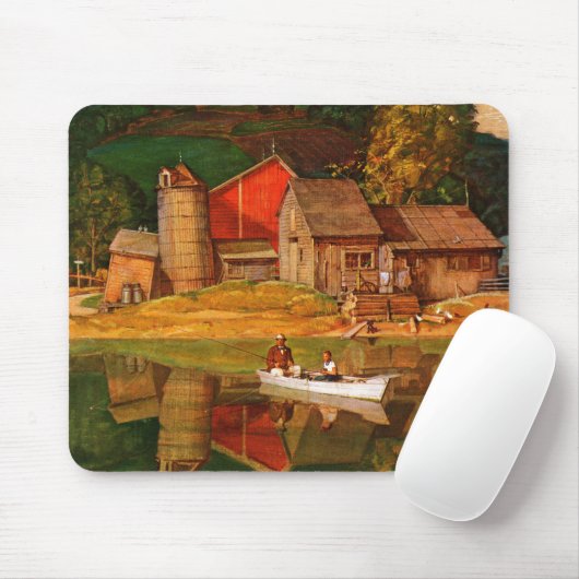 Landschaft des Landschaftsparks von Mead Schäffer Mousepad (Mit Mouse)