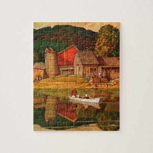 Landschaft des Landschaftsparks von Mead Schäffer Puzzle (Vertikal)