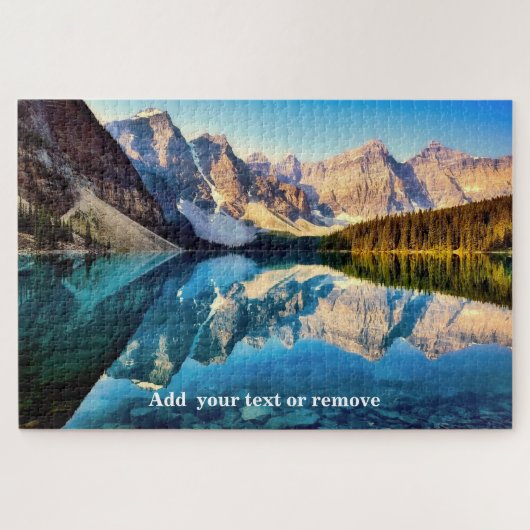 Landschaft des Moraine-Sees und Reflektionen, Kana Puzzle (Horizontal)