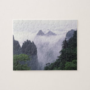 Landschaft des Mt. Huangshan (Gelber Berg) in Puzzle