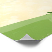 Landschaft des Naturfrühlings Poster (Ecke)