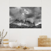 Landschaft des Passo Sellla Poster (Küche)