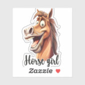 Landschaft des Pferdegebirges Aufkleber (Blatt)