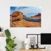 Landschaft des Powell-Sees Poster (Heimbüro)