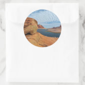 Landschaft des Powell-Sees Runder Aufkleber (Tasche)